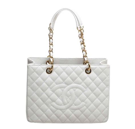 chanel white tote bag|chanel white bag price.